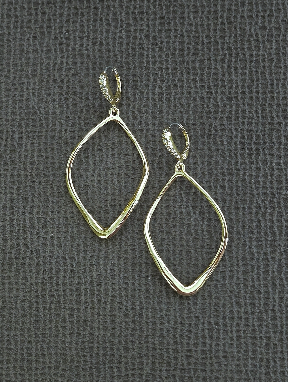 Alexis Bittar Sculpted "Aura" Open Diamond♦️ Shaped Earrings - Picture 4 of 14